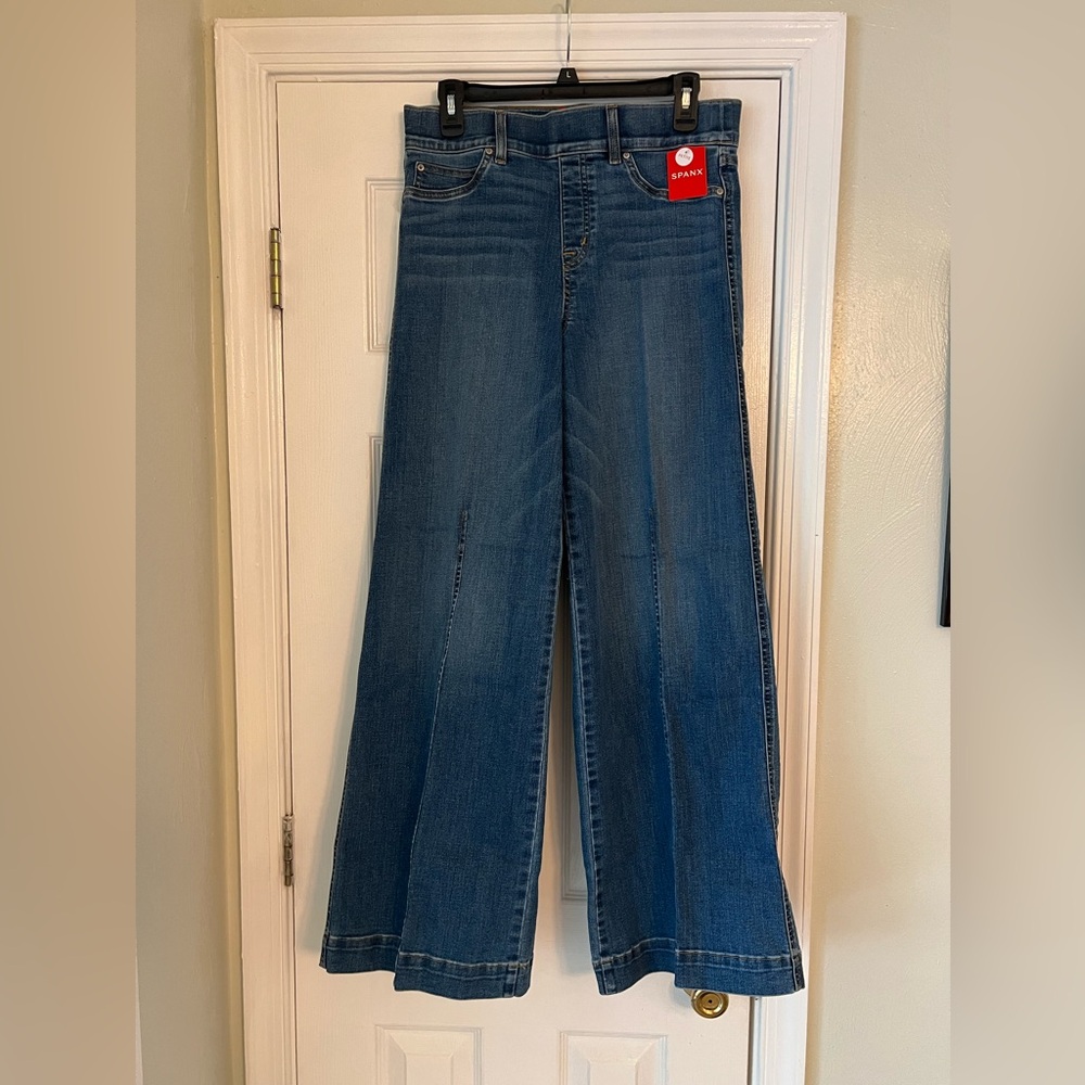 Spankx petite wide leg jeans - large